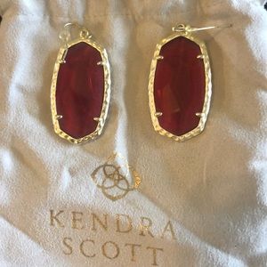 Burgundy Kendra Scott Earrings